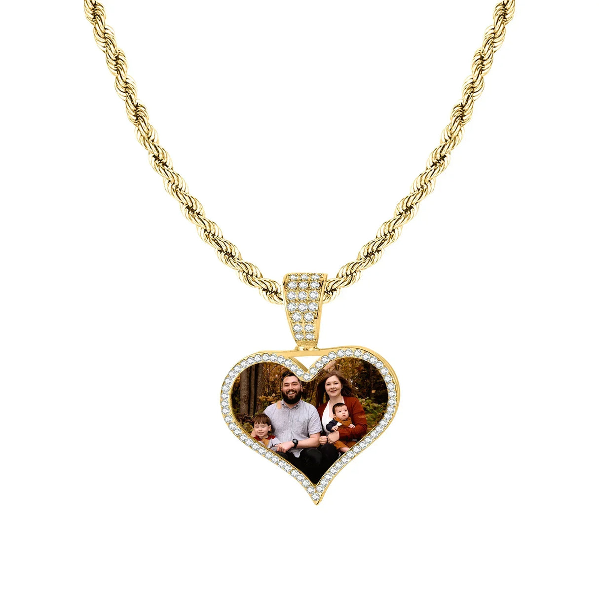 Custom Photo Pendant Necklace Personalized Hip Hop Jewelry