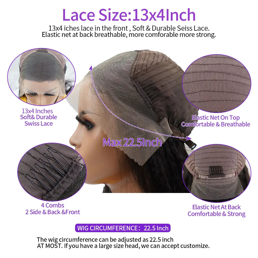 13X4 HD Lace Frontal Wigs On Sale Clearance