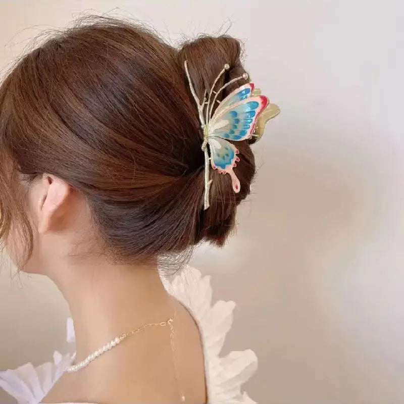 Muweordy Summer Alloy Large Claw Clips Butterfly Hair