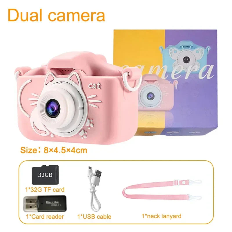 Children's Camera 2 Inch Dual Camera 1080P HD
