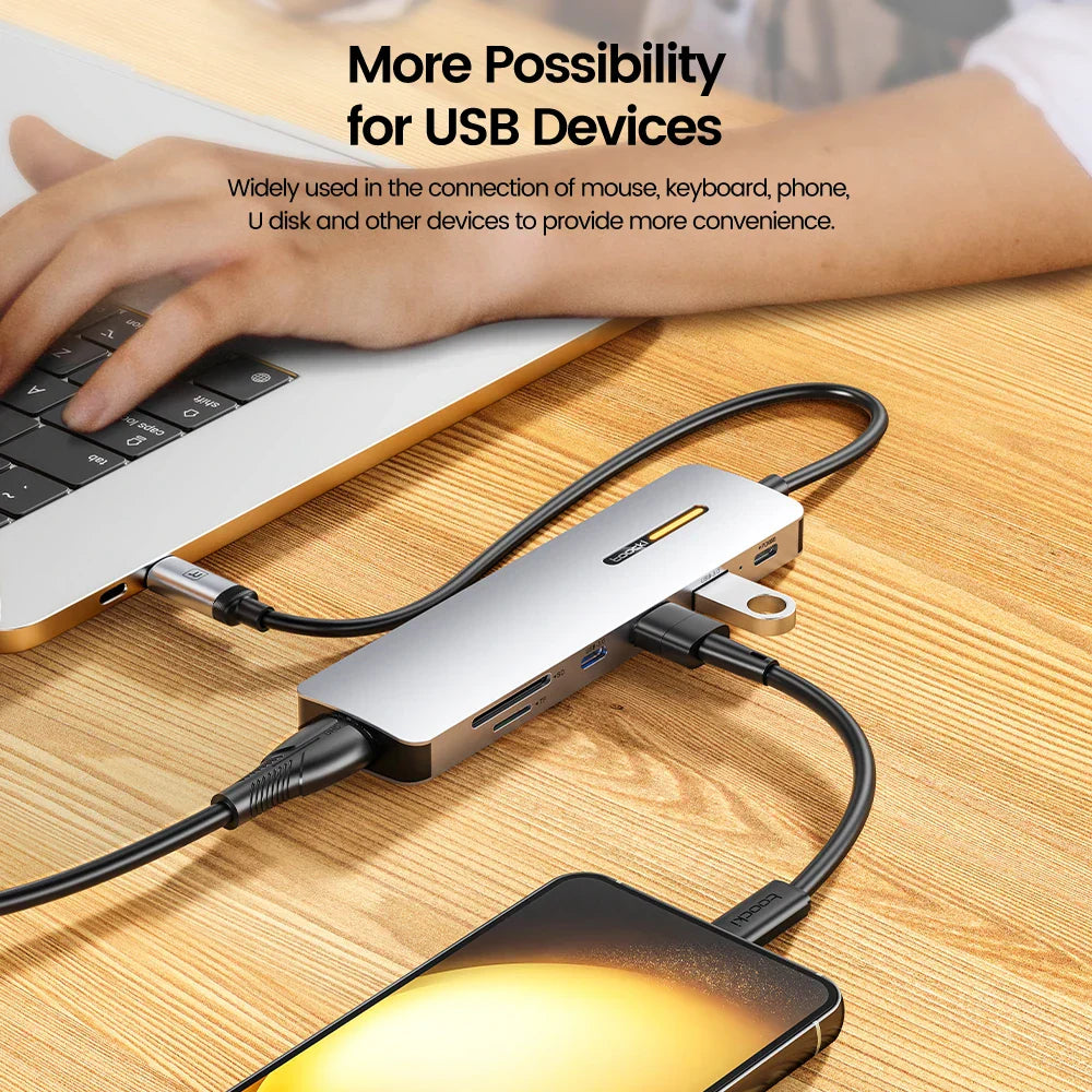 Toocki USB 3.0 HUB Type C To HDMI-Compatible