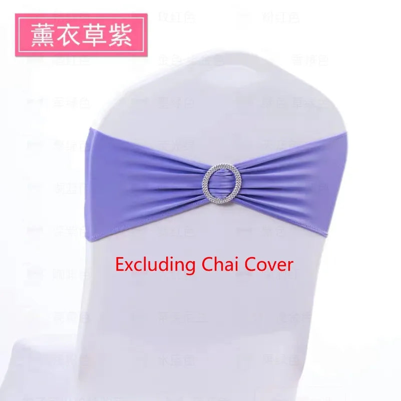 10pcs/lot Stretch Lycra Spandex Chair Covers Bands