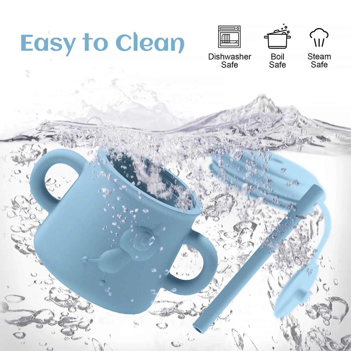 400ML Baby Feeding 2 in 1 Snack Cup