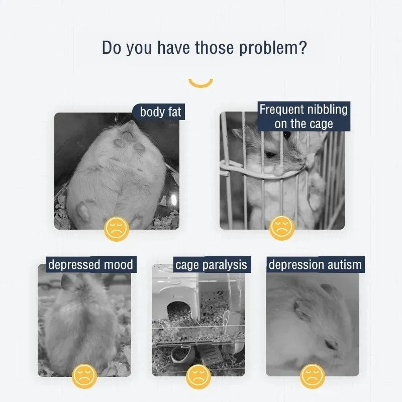 Hamster Running Rotating Car Hamster Mute Wheel Toy