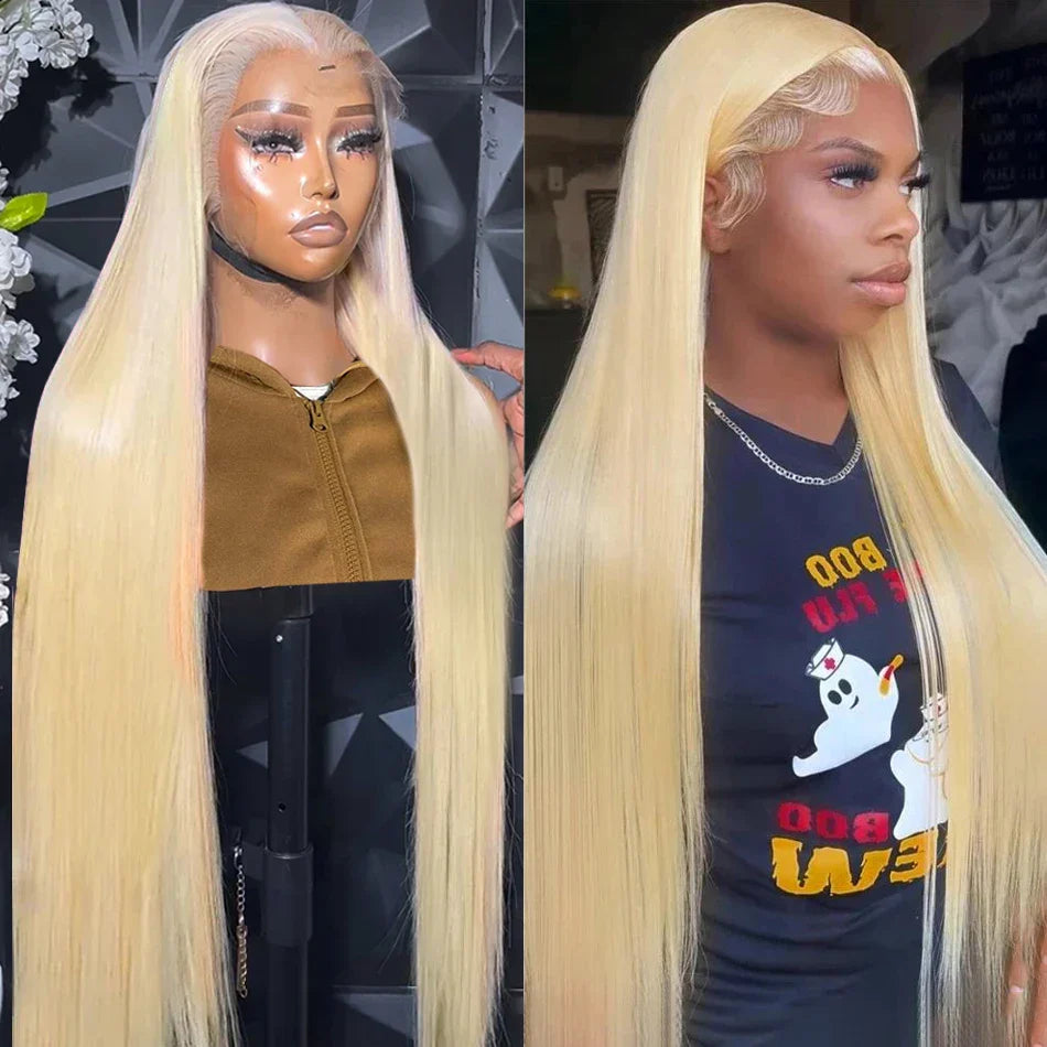 30 40 Inch 613 Blonde Straight 13x4 Lace