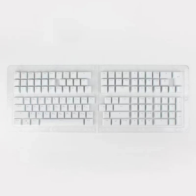 104 Keys Russian Korean Backlit Keycaps For Mechanical