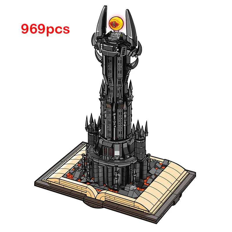 Creative Black Tower Magic Book Building Block Book