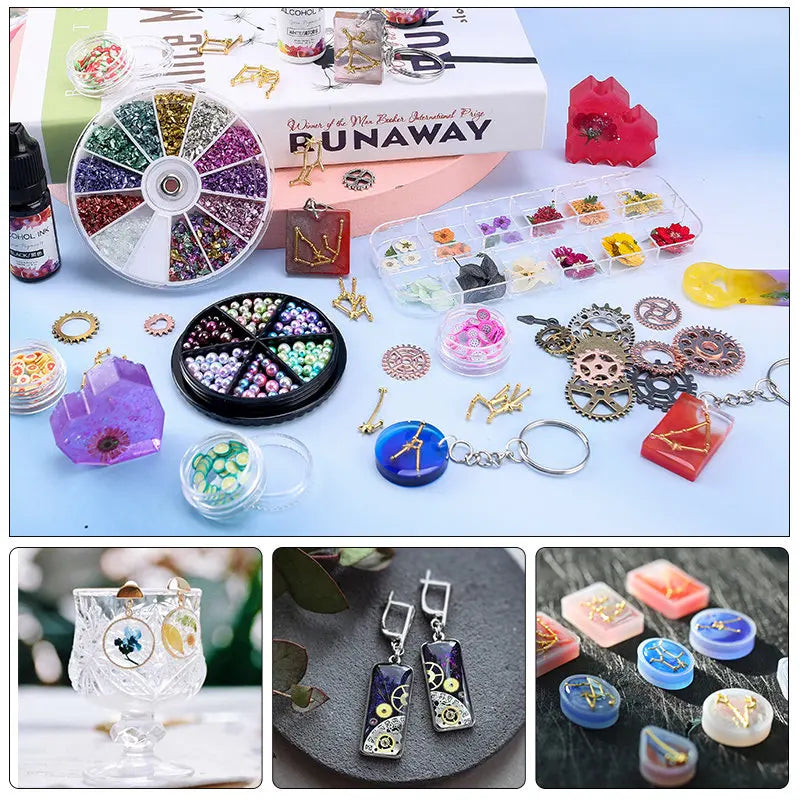 Epoxy Resin Accessories Kit With 3 Layers Box