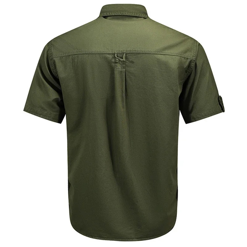 Men's Tactical Short-sleeved Shirt Summer New Outdoor Multi-pocket
