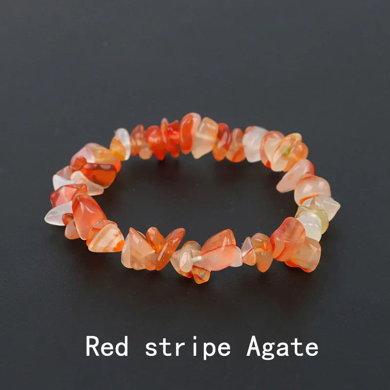 Natural Crystal Gemstone Irregular Energy Stone Bracelet Beads