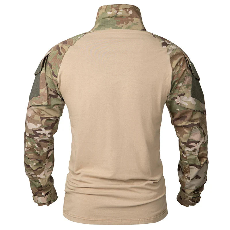 Men's Camouflage Tactical Shirt Long Sleeve Soldiers Army