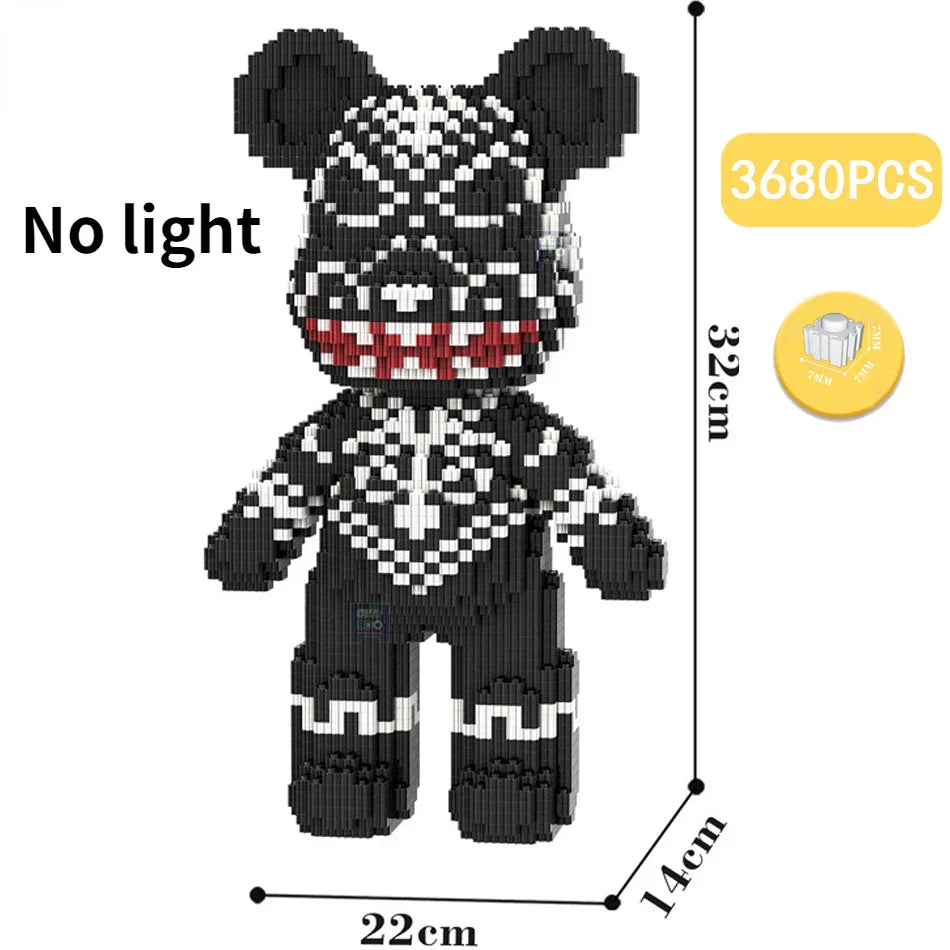 Cartoon Mini Love Violent Bear Bearbrick Colour Model