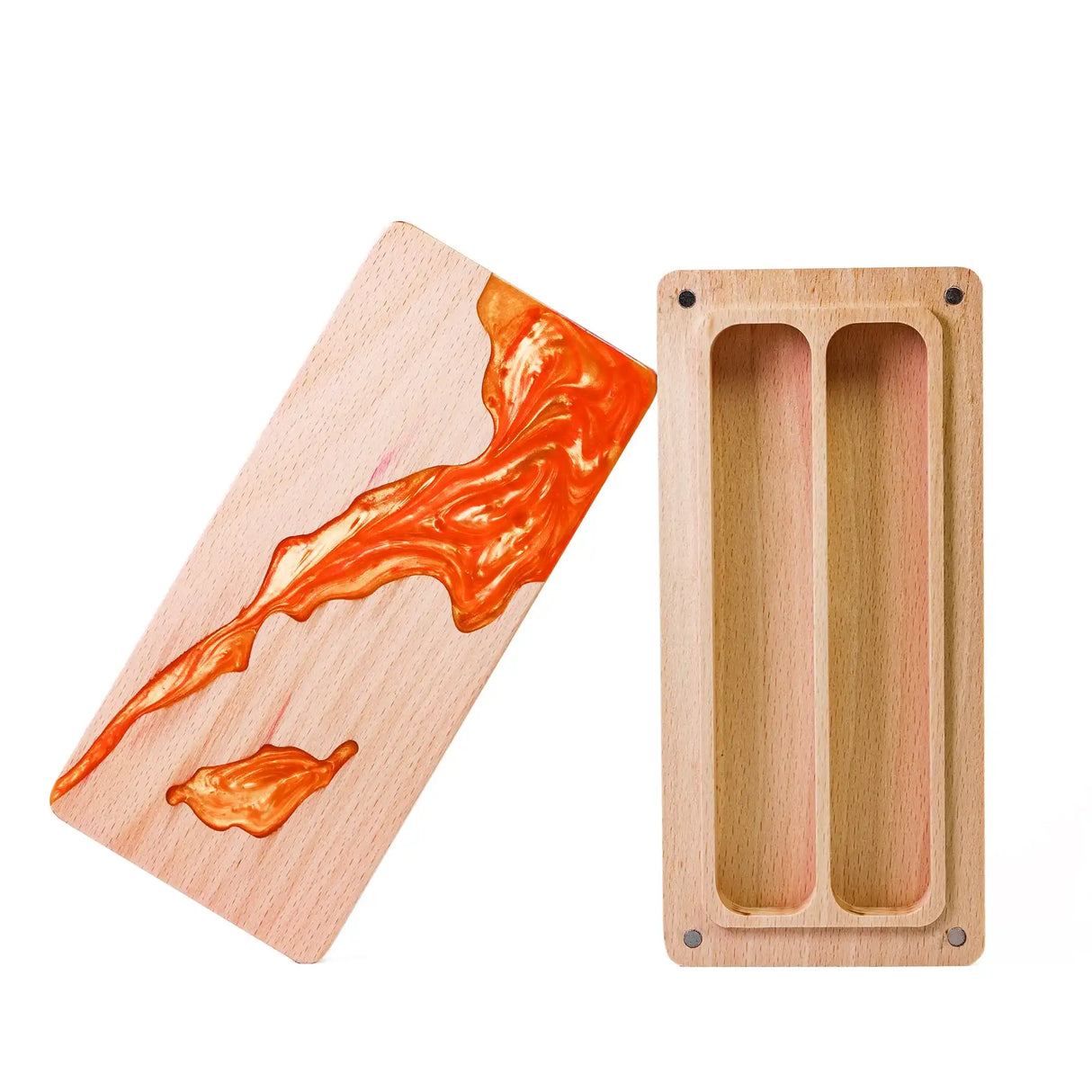 Wooden Dice Storage Box, Rectangle Dice Case, High