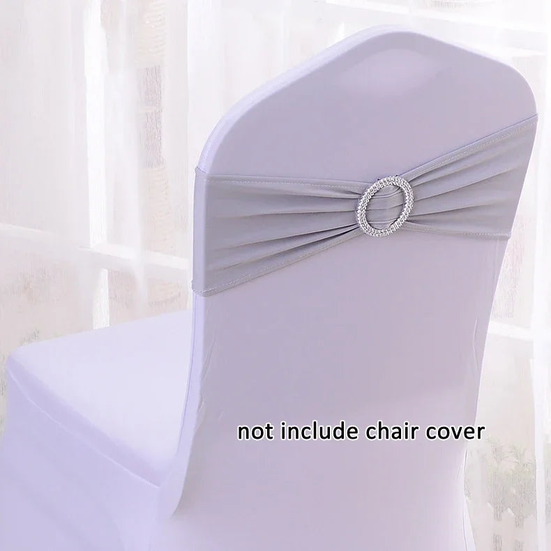 50pcs/lot Stretch Lycra Spandex Chair Covers Bands With