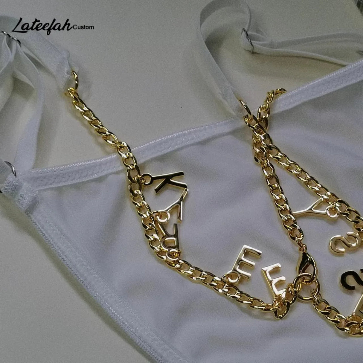 Lateefah Summer Stainless Steel Custom Letters Personalized Name