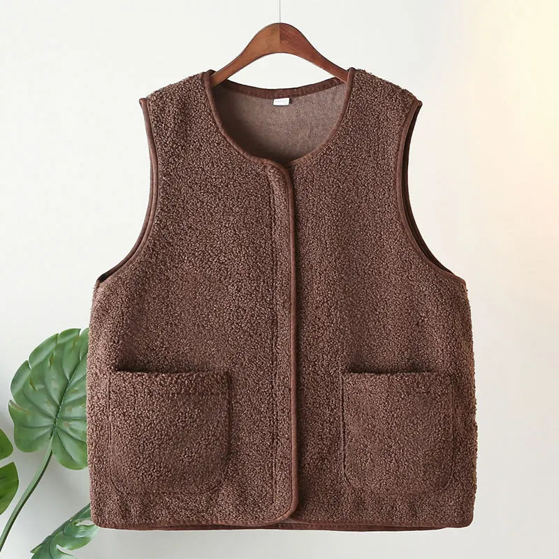 Womens Plus Size Fleece Jacket Autumn Casual Clothing
