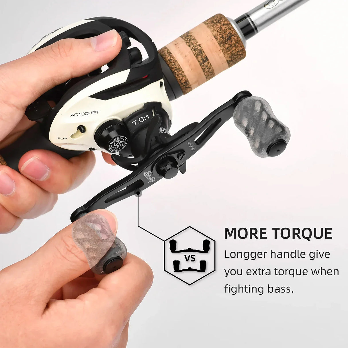 Gomexus fishing Reel Handle Baitcasting Boat Fishing 85mm/100mm