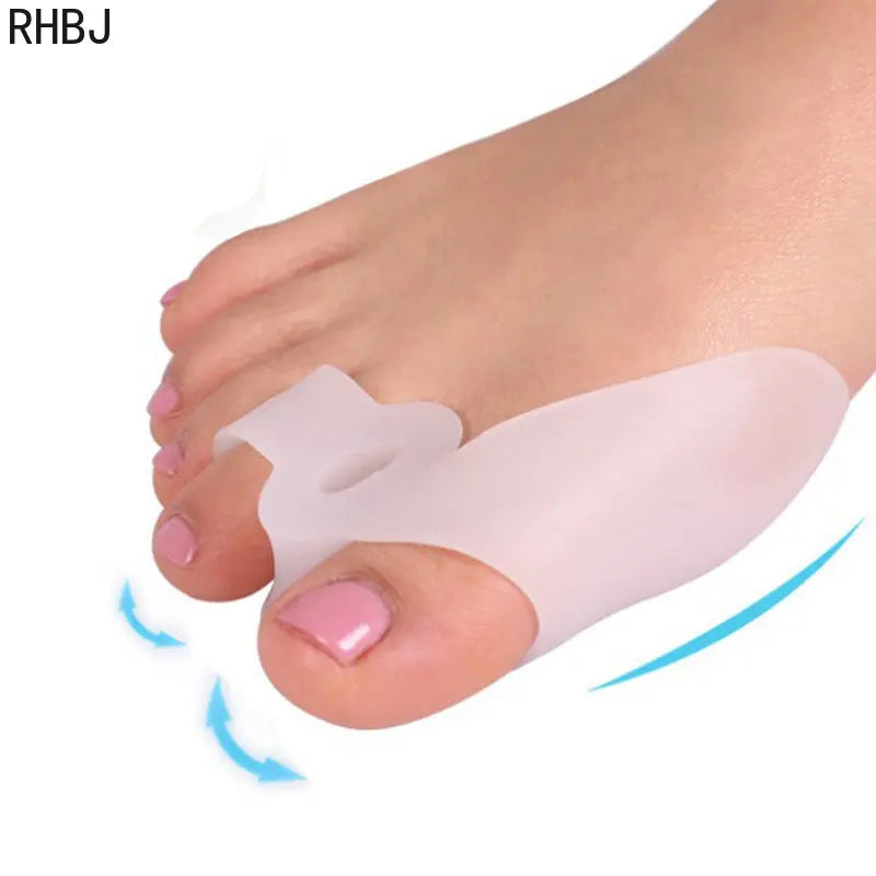 2Pcs Silicone Gel Thumb Corrector Bunion Foot Toe