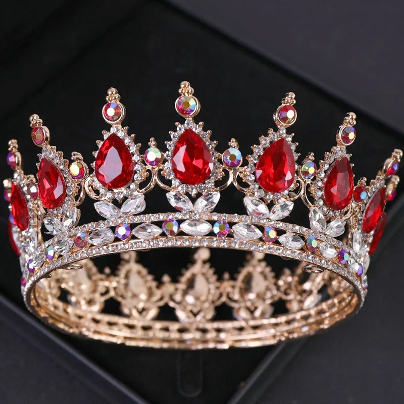 Baroque Crystal Tiaras And Crowns Rhinestone Prom Diadem