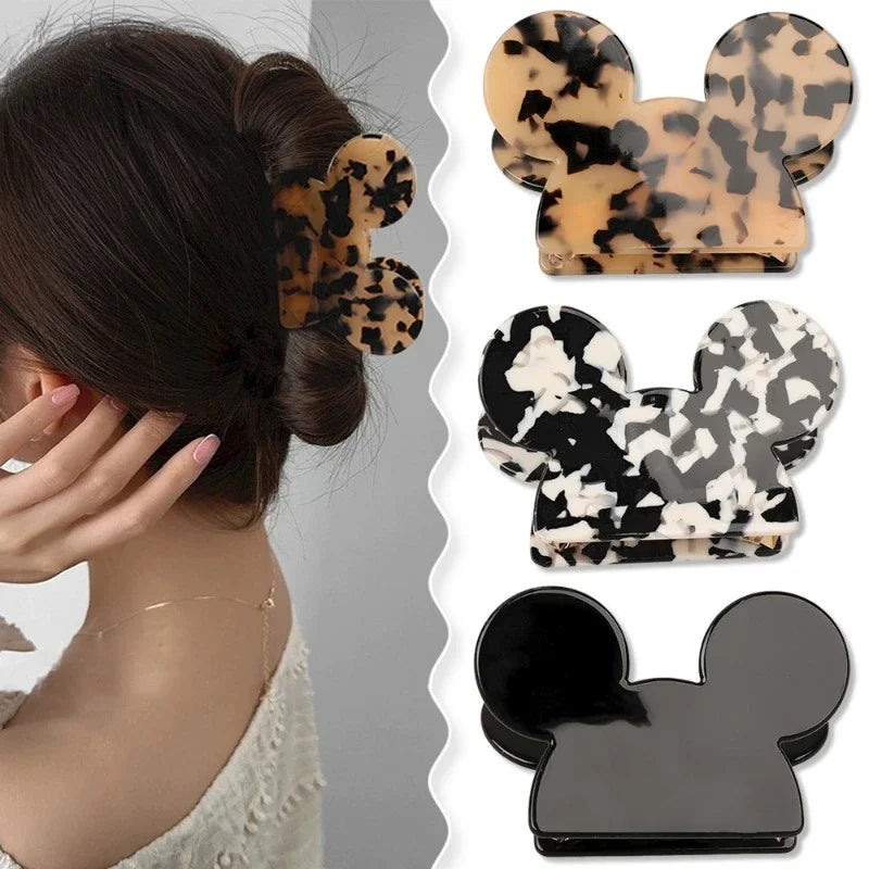 Cartoon Mickey Acetate Hair Claw for Women Girls
