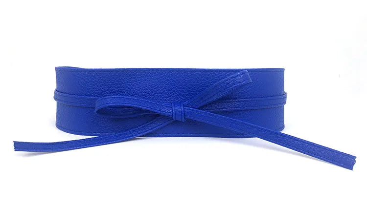 Women Belt for Dress Leather Bowknot Wide Belts