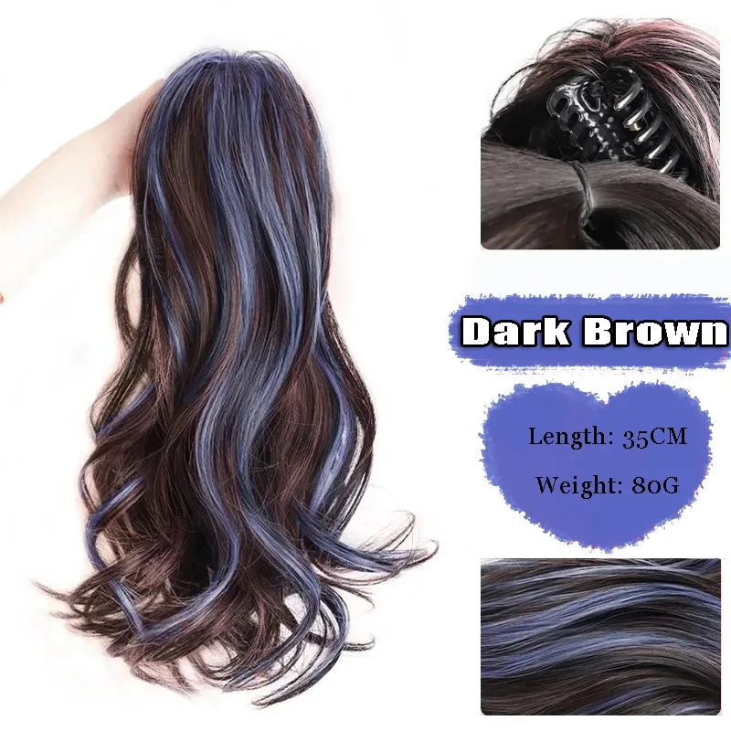 FOR Horsetail Wig Women's Long Hair Clasp Style