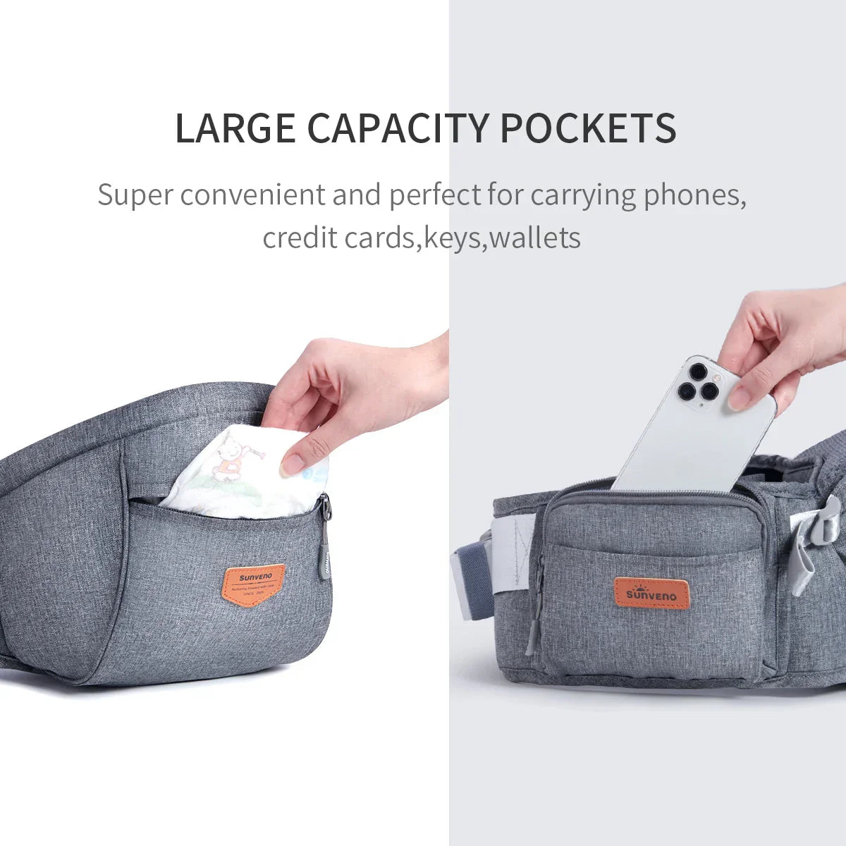 Sunveno Convinient Ergonomic Baby Carrier Infant Hip Seat