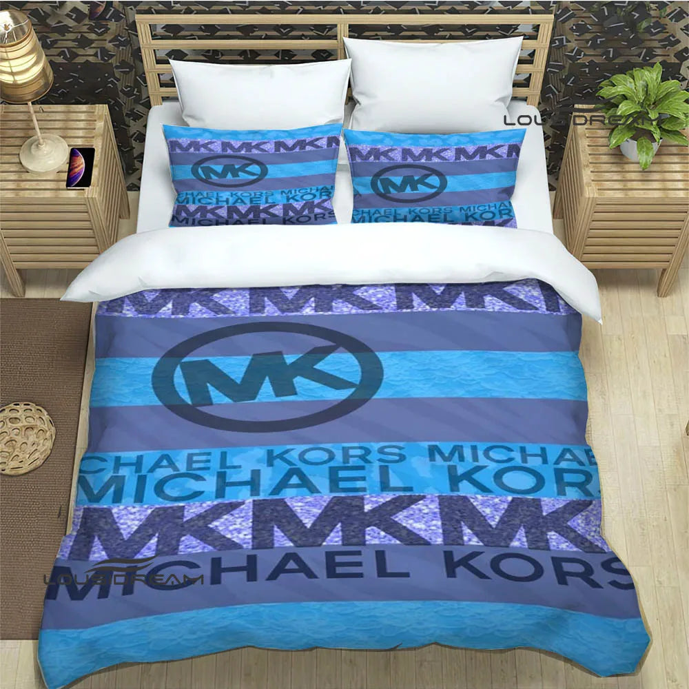 M-Michael-Kors logo printed Bedding Sets exquisite supplies set