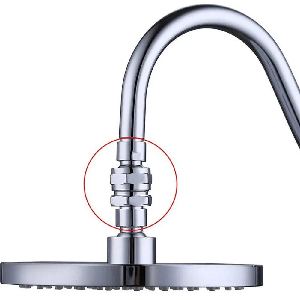 Shower Head Connector Adjustable Swivel Adapter Water Flow