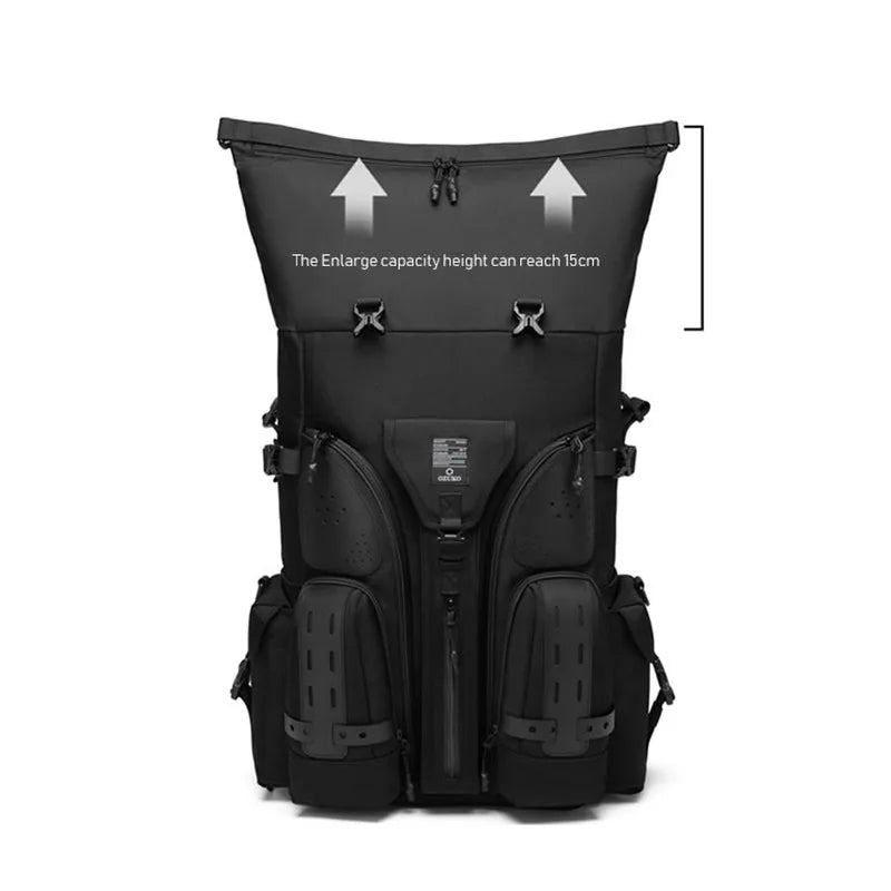 Ozuko Waterproof Tactical Backpack Outdoor Fashion Men's Multifunctional 15.6" Lapt Backpack Large Capacity Travel Tennis Bag