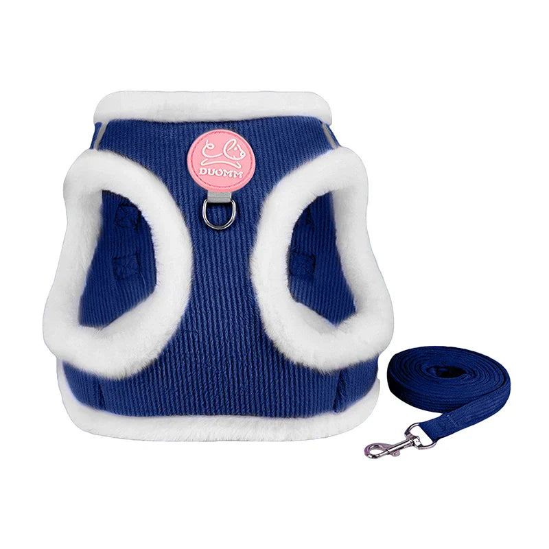Winter Pet Vest Cute Cat Towing Rope Comfortable