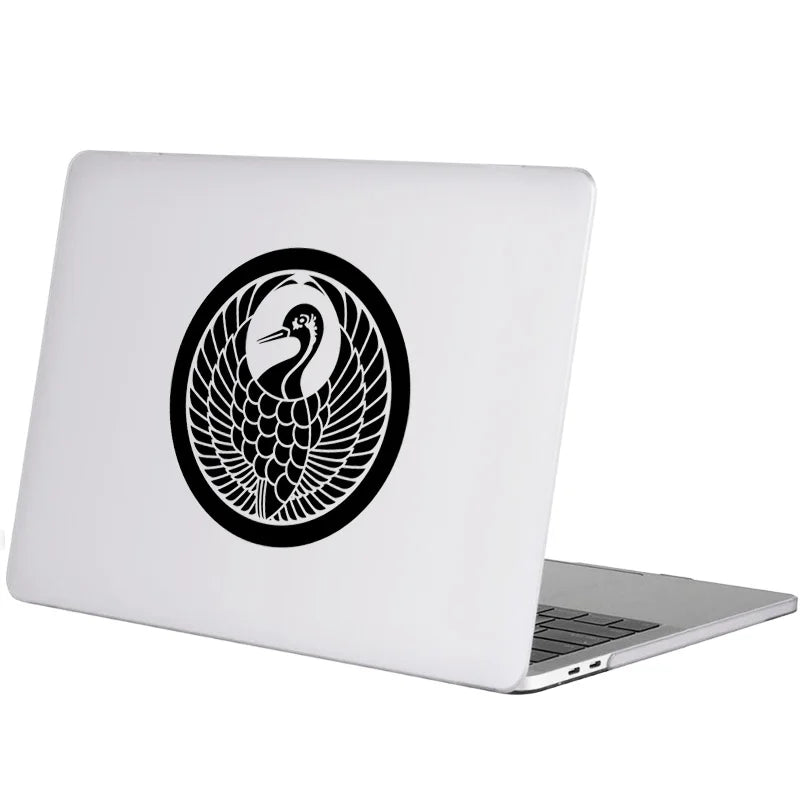 Japan Samurai Emblem Vinyl Laptop Sticker for Macbook