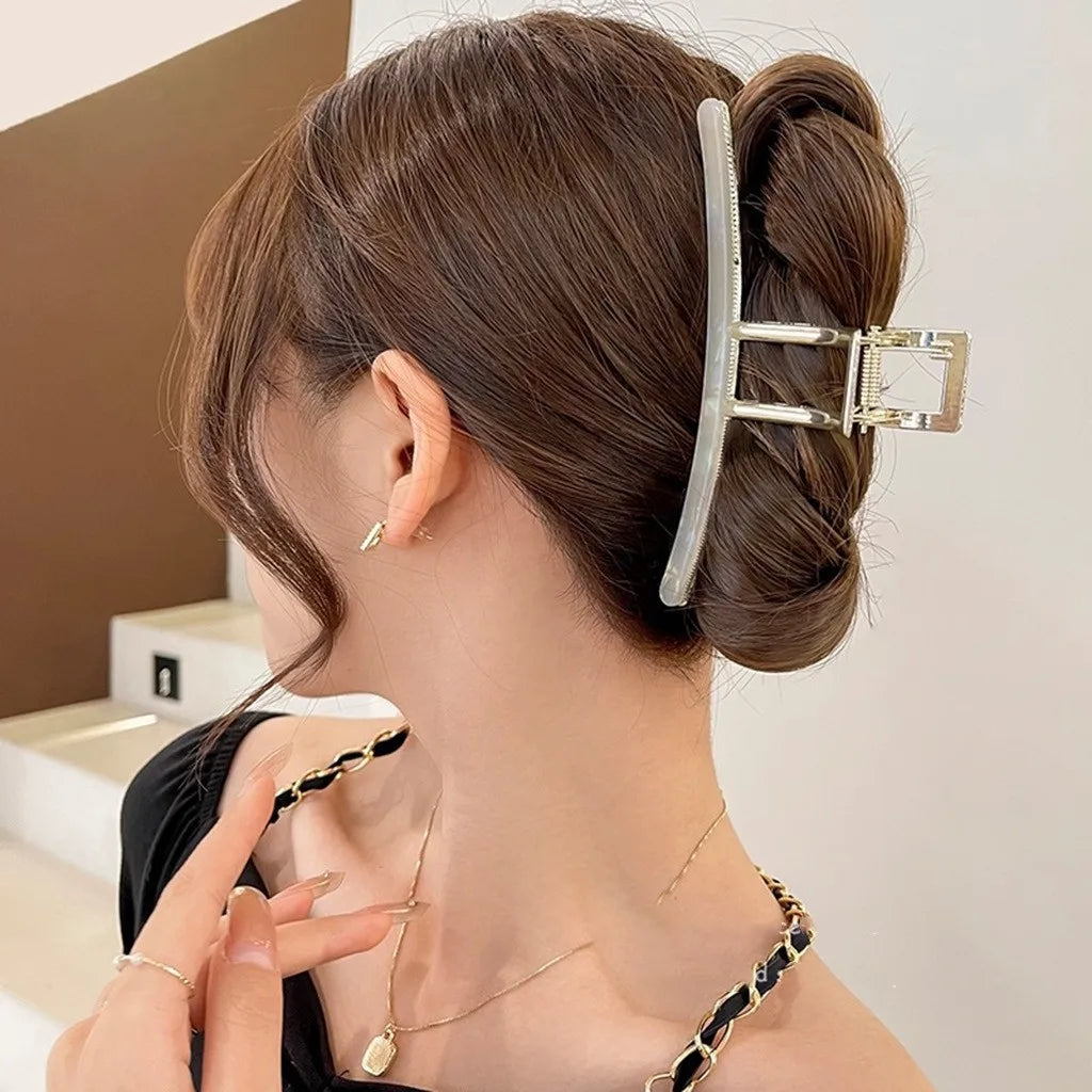 Muweordy 13CM Oversize Woman Metal Acetate Hair Claws