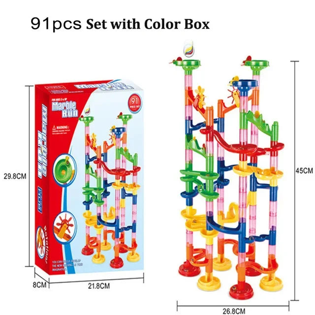 Marble Run Building Blocks Marbles Slide Toys Children