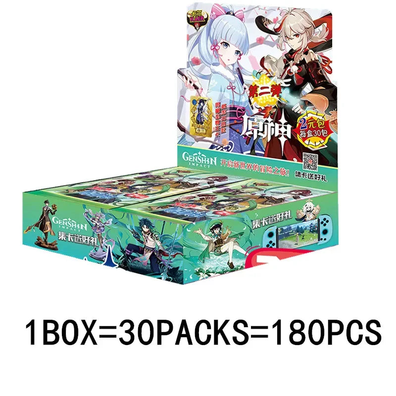 Game Anime Genshin Impact Rare Collectible Card Toy