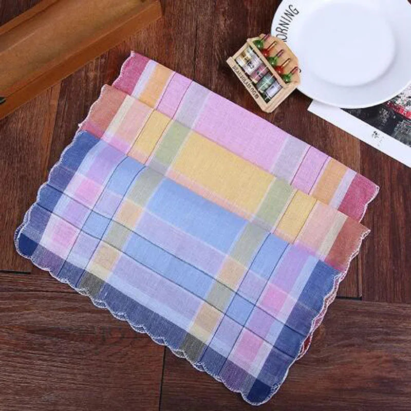 TOP Square Printed Handkerchief Men Women Cotton Handkerchiefs