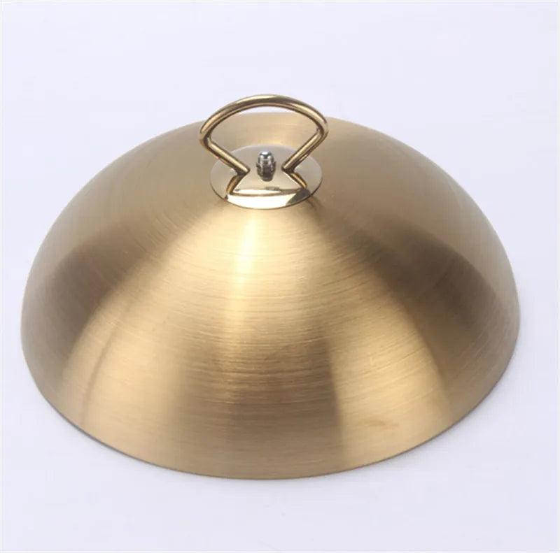 high grade Stainless steel plate cover round gold