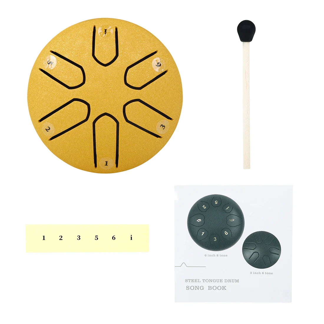 3 Inch 6-Tone Steel Tongue Hand Drum Mine