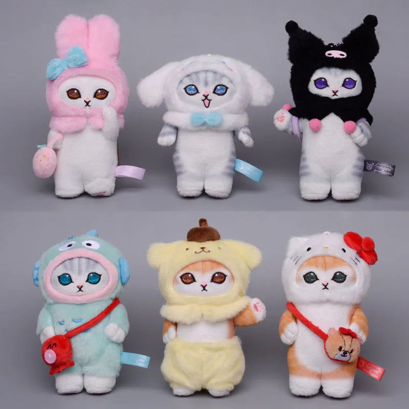 Sanrio Keychain Kuromi Ugly Fish Cat Cinnamoroll Crossdressing