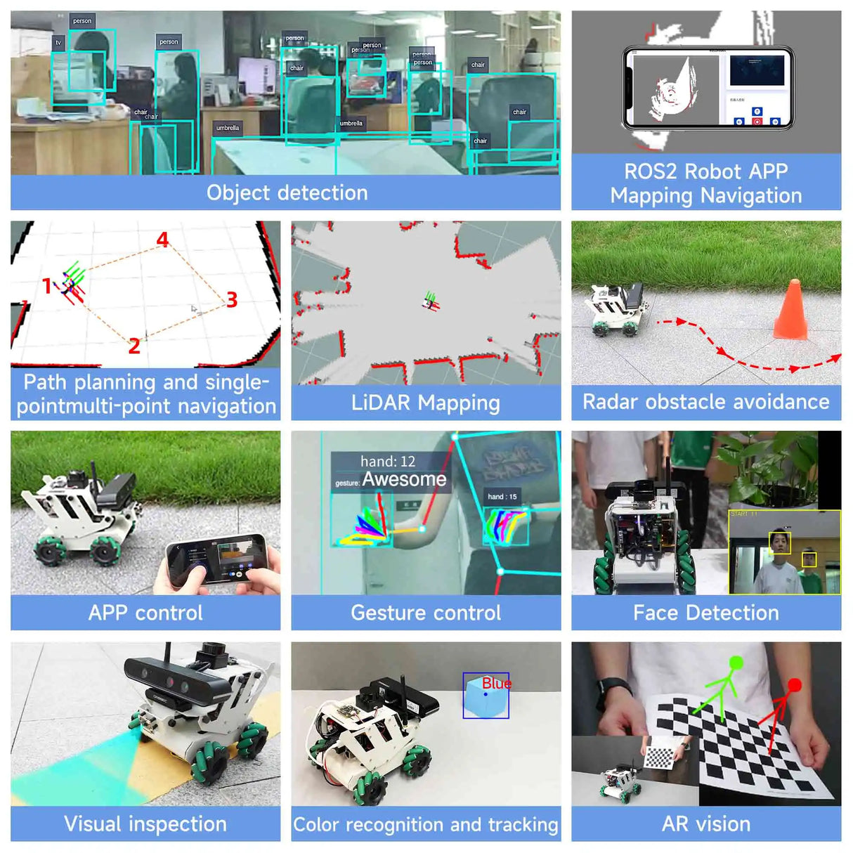 RDK X3 ROS2 AI Educational Robot Car with