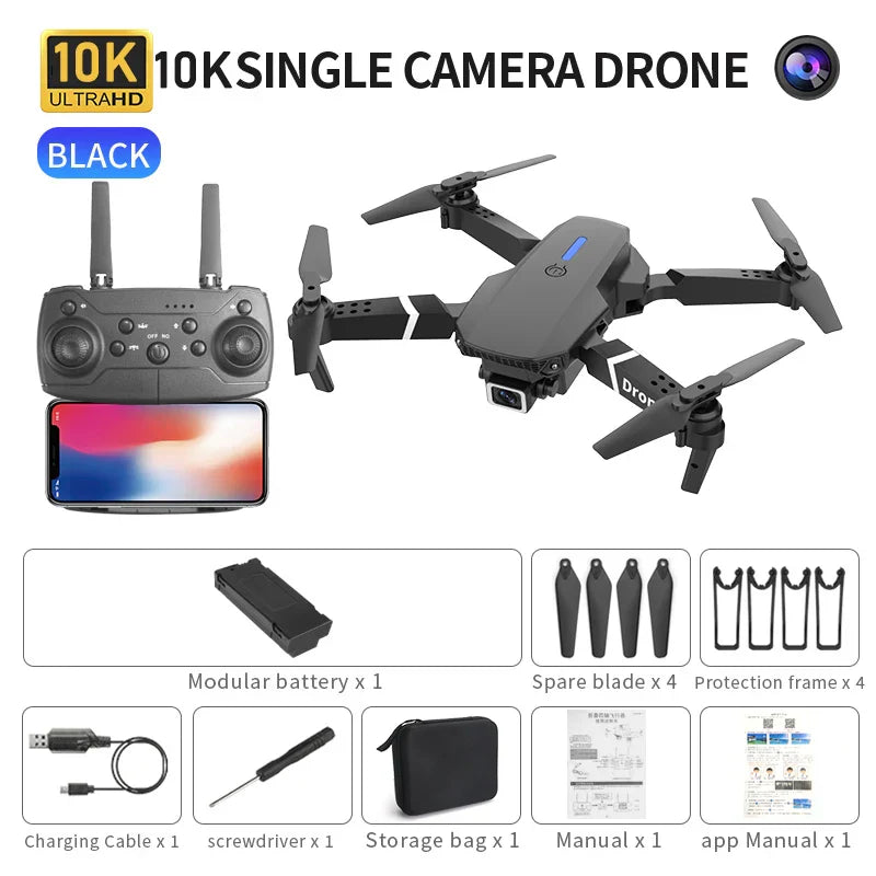 E88 Pro Drone 10K Camera Ultra HD Dual