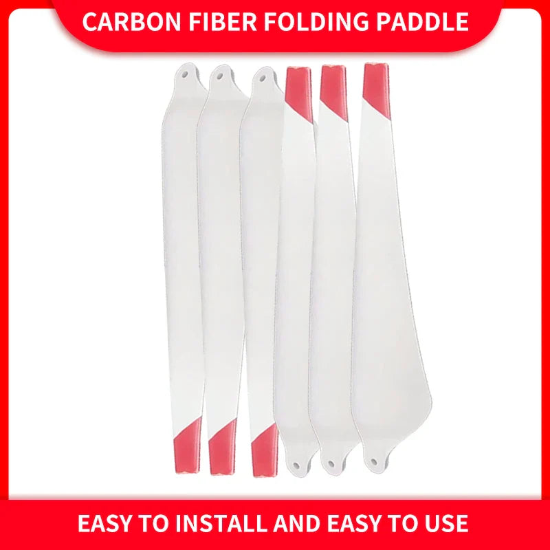 12 Pieces Dji T30 Drone Folding Paddle White