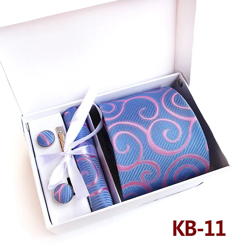 Luxury Tie Set Gift Box For Men Paisley