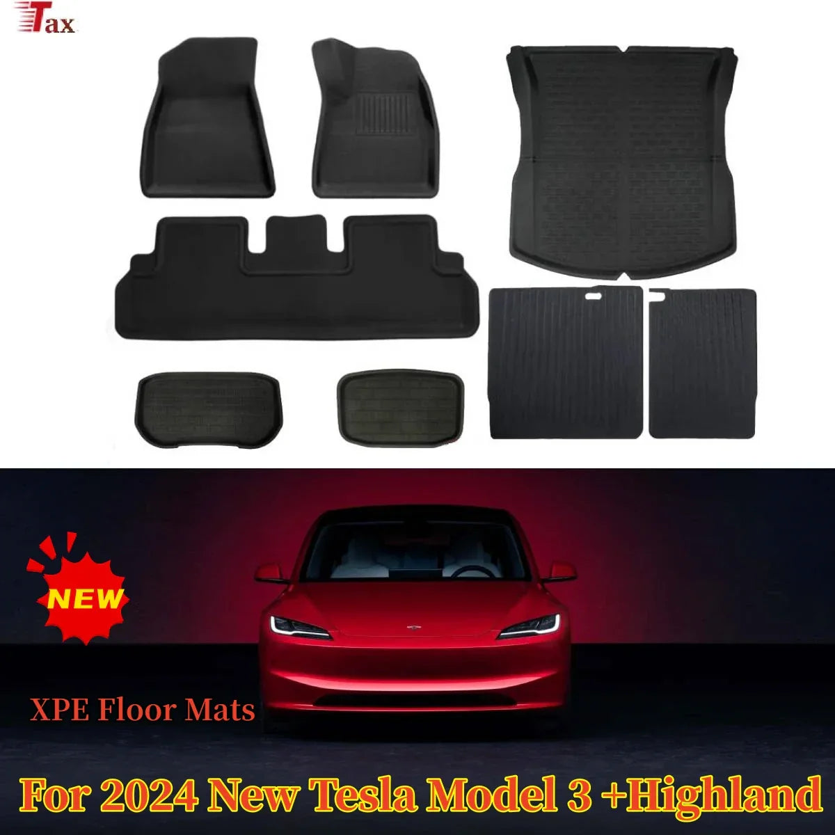 For 2024 New Tesla Model 3 Highland Floor