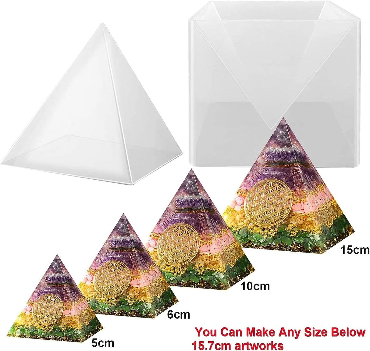 Large Pyramid Silicone Molds Big Pyramid Resin Mold