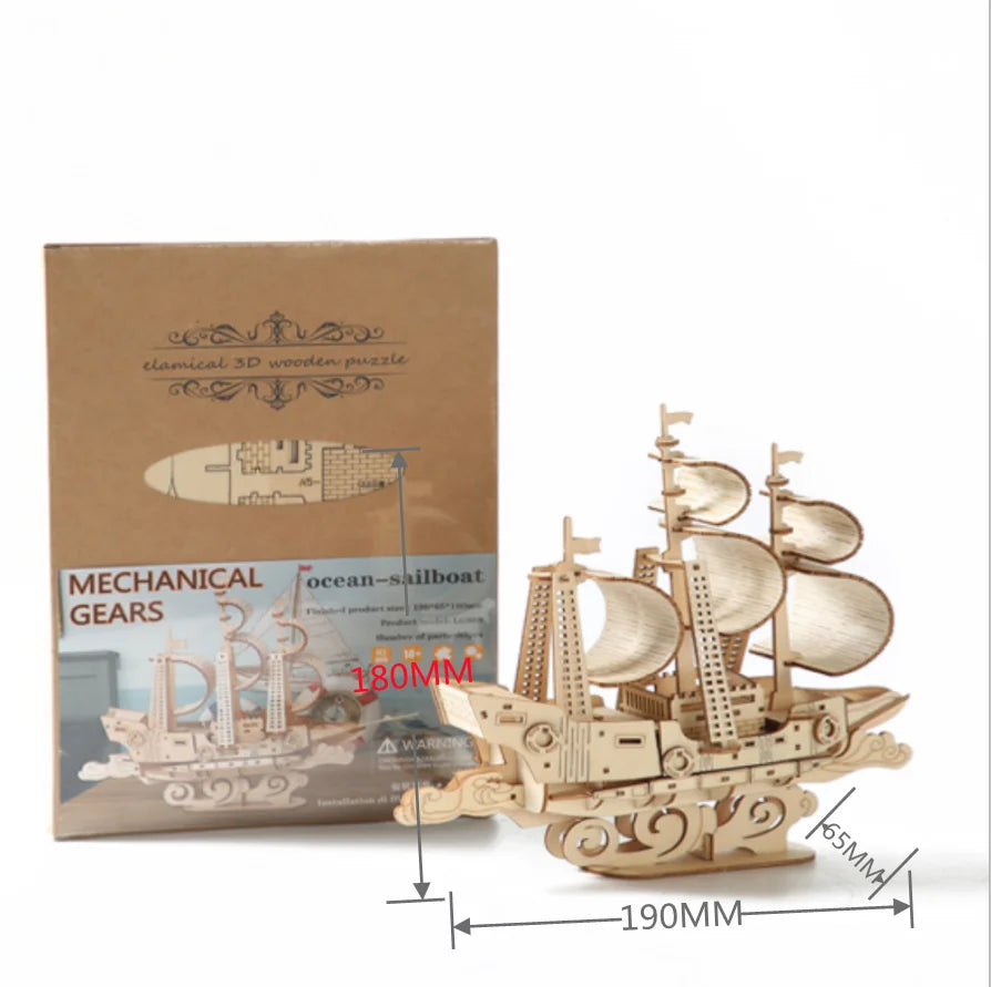 Kinds 3d Wooden Puzzles Jigsaw Child Assembling DIY