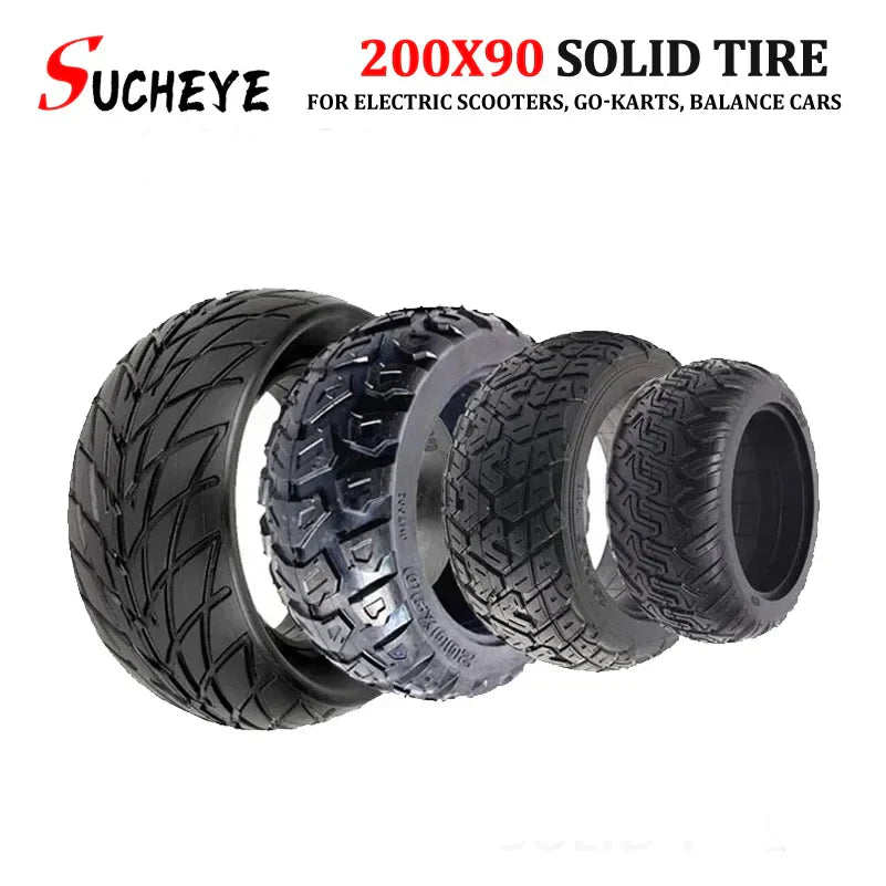 Electric scooter tires 200x90 solid Balance car 8-inch widened Off-road