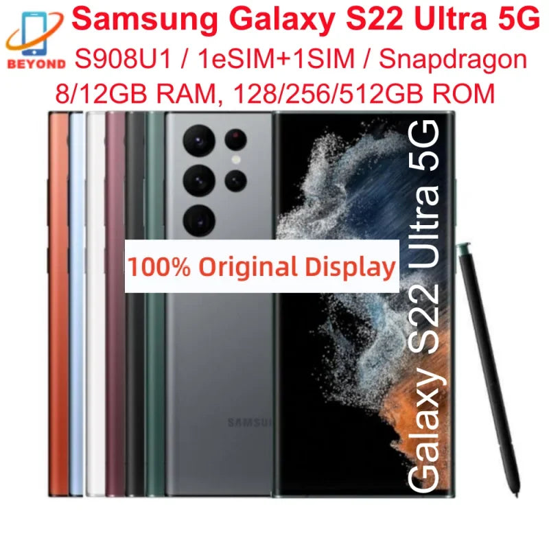 Samsung Galaxy S22 Ultra 5G S908U1 6.8" RAM