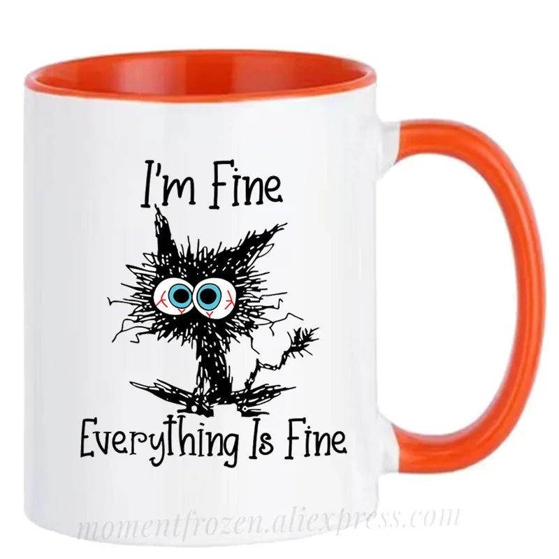 Kitten Cat Coffee Mugs Ceramic Tea Cups Creative