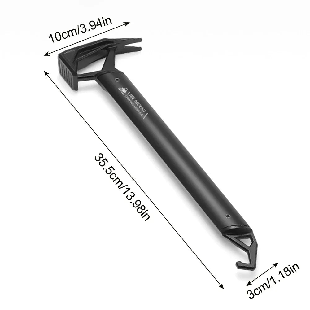 Camping Hammer Stainless Steel Ground Pegs Hammer Outdoor